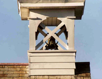 The bell at the old West Sand Lake Firehouse.
