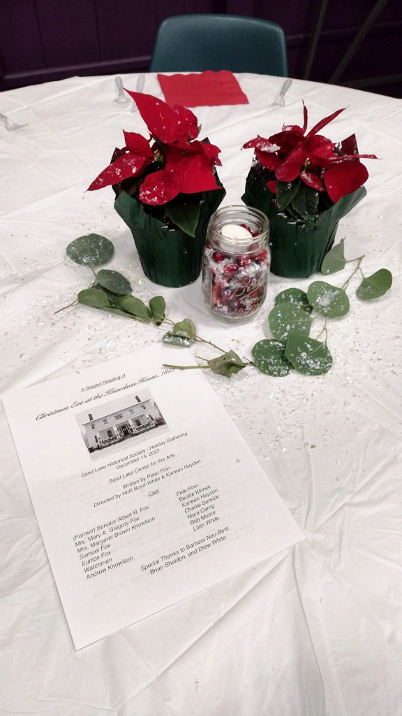 centerpieces and program