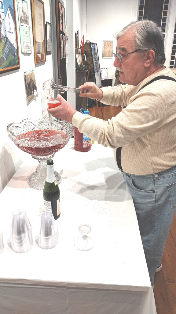 Punch bowl in foyer