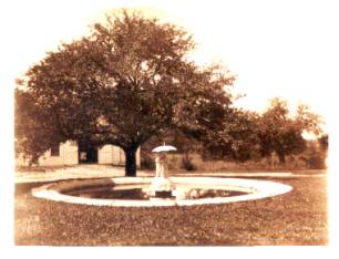 fountain at Fox Mansion, Sand Lake NY