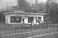 Schermhorn gas station, Sand Lake
