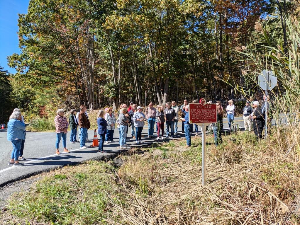 Dedication of the Hazel Drew marker, October 6, 2024
